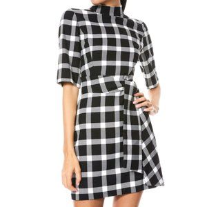 Alice +Olivia Virgil Belted Mock Neck Mini Dress 2